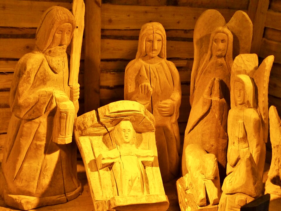 Christmas stall wood