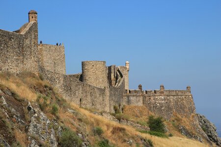 Medieval village fortifications castle photo