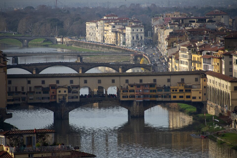 Bridge old florence italy