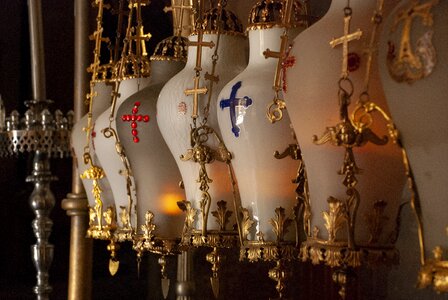 Old city christian quarter lanterns