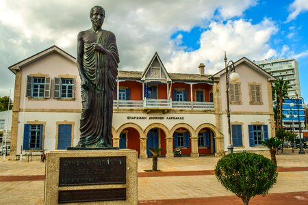 Colonial style architecture square photo