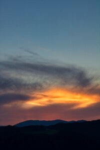 Sky landscape evening photo