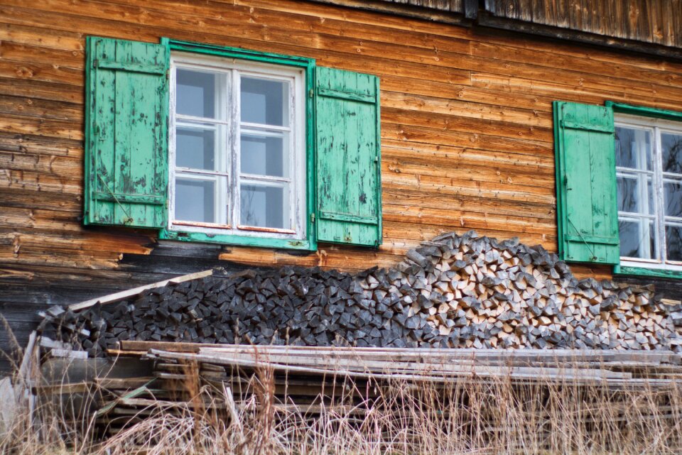 Wood wooden windows wall