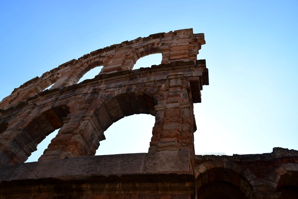 Arena verona with the opening of the arena