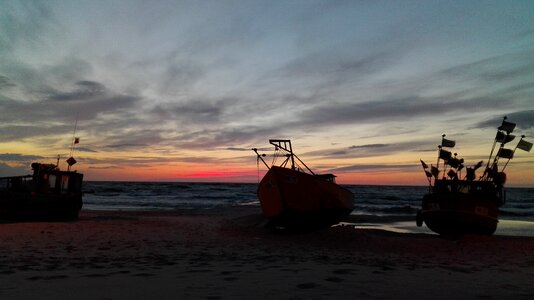 Ocean sky sunset photo