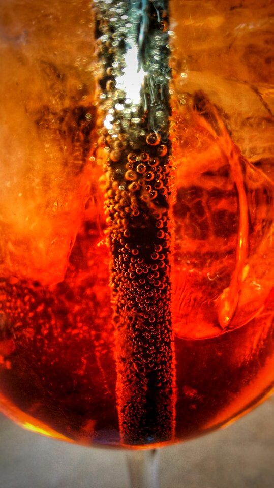 Orange alcohol drink