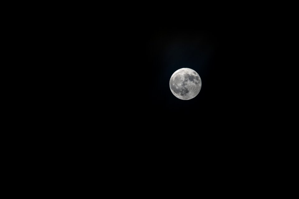 Moonlight dark sky