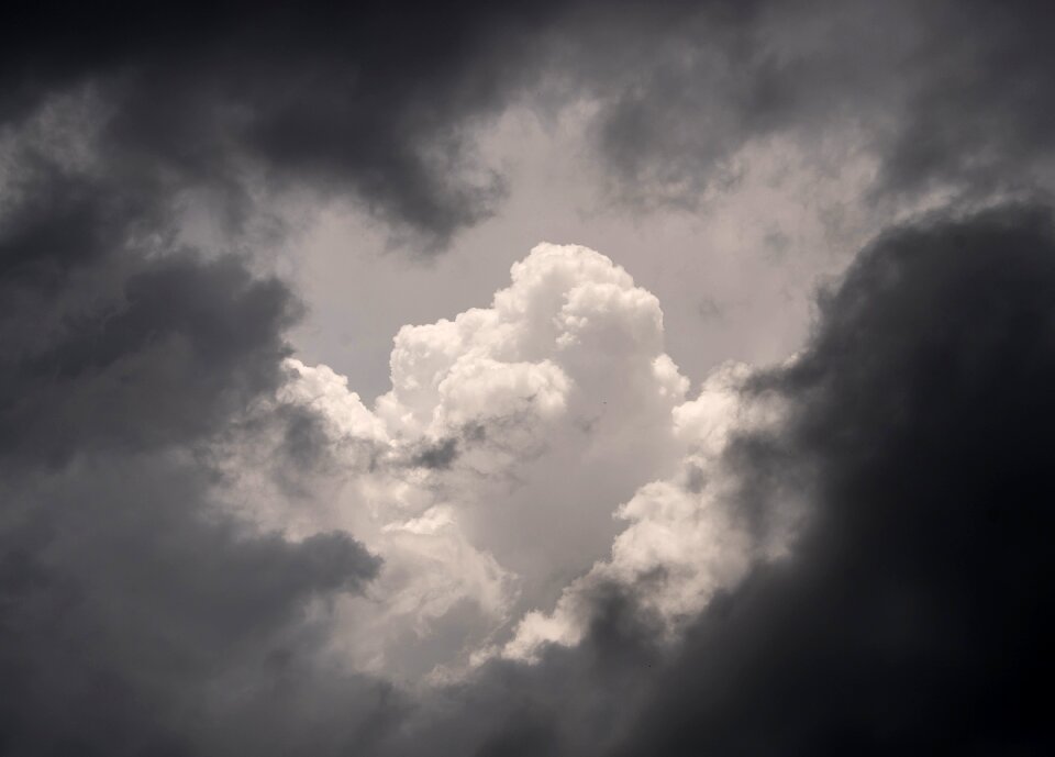 Grey cloudscape storm