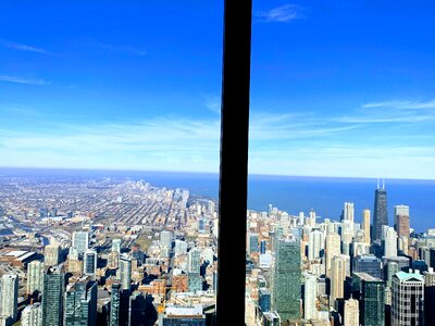 Sky view skyscrapers metropolitan