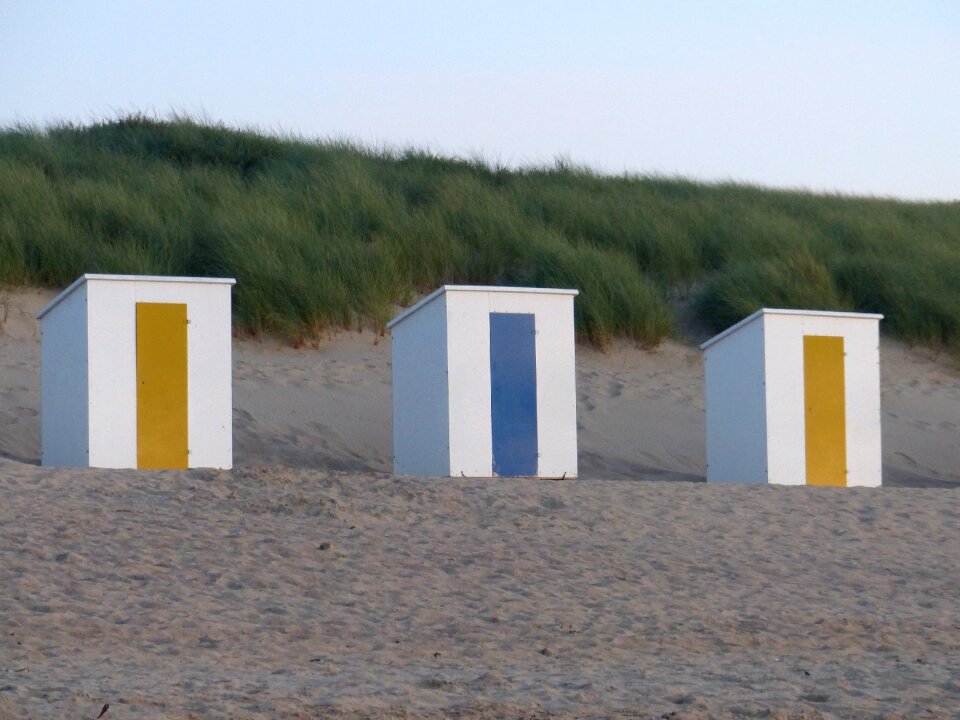 Holiday beach hut beach house dunes
