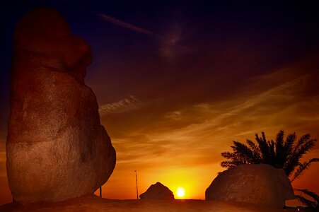 Beautiful sunset landscape sun