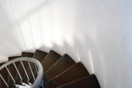 Spiral metal railing