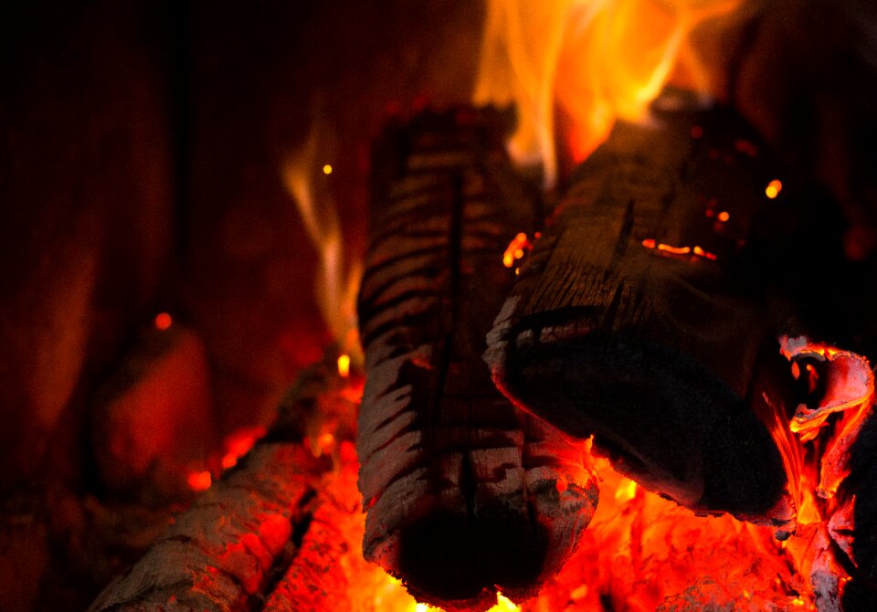 Fireplace campfire burn
