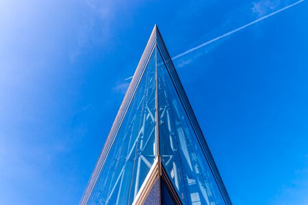 Abstract glass facade skyscraper photo