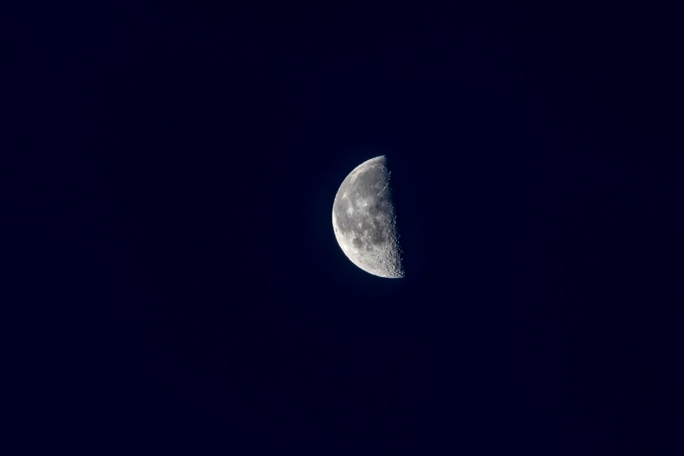 Blue hour sky blue