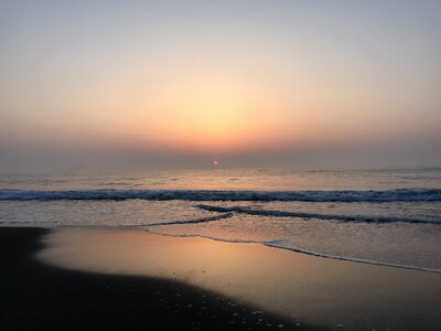 Sea sunrise new year's