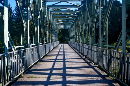 Transition river steel structure photo