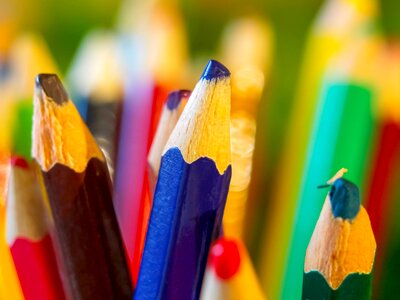 Color pencils creativity draw
