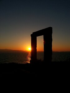 Hellas mediterranean sunset photo