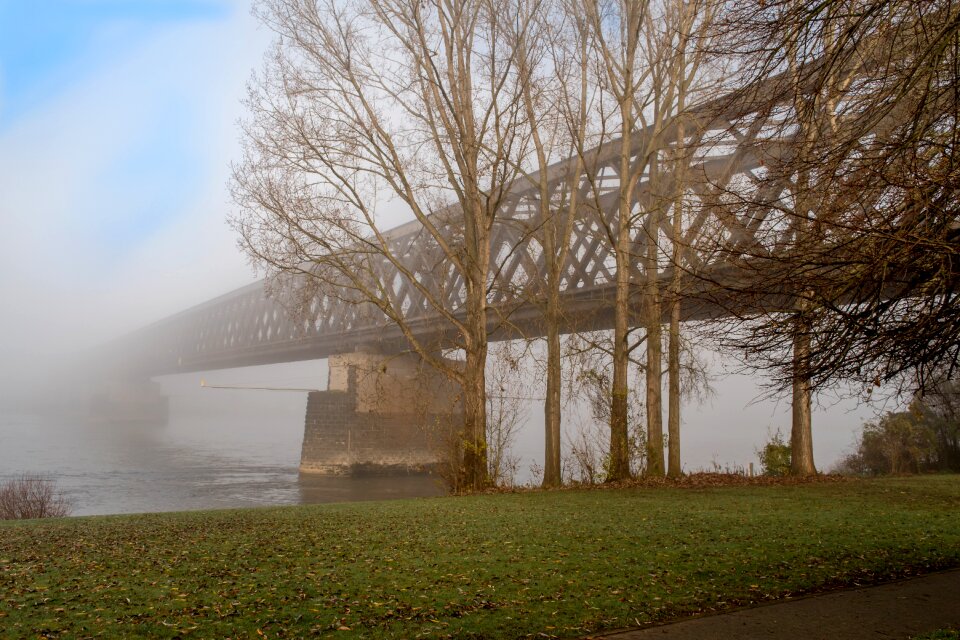 Fog river early morning