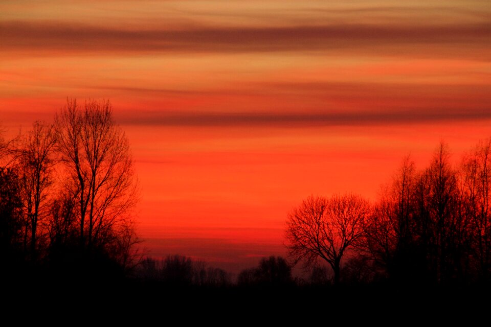 Setting sun brand colorful sunset photo