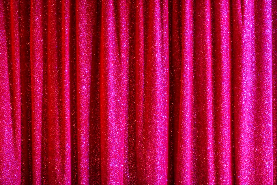 Stage show curtain on