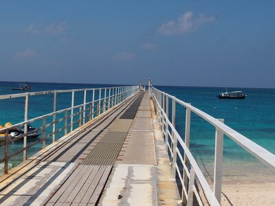 Sea pier island