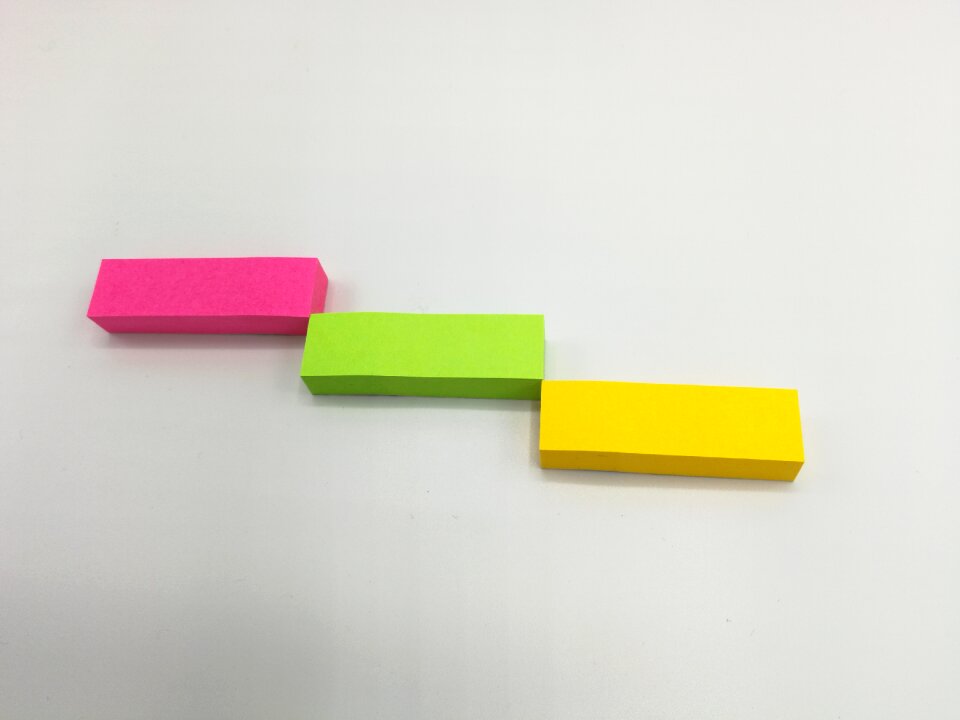 Green yellow the paste paper