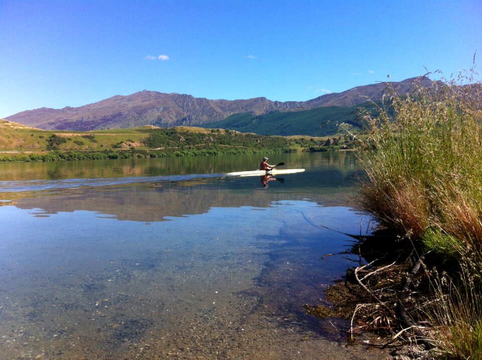Kayaking nature boat