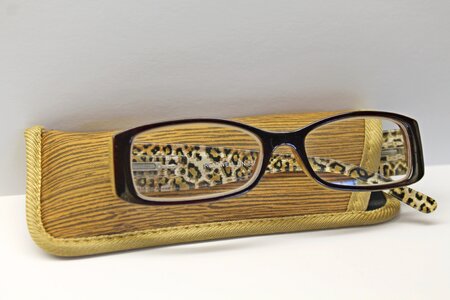Vision spectacles gold pattern