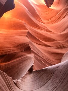 Light pole in Antelope Canyon, Arizona photo