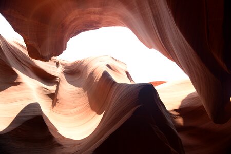 Light pole in Antelope Canyon, Arizona photo