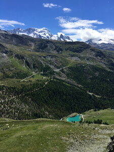 The famous Tour du Mont Blanc near Chamonix, France photo