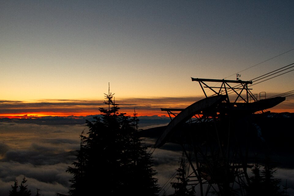 Sunset at Grouse Mountain, Vancouver, BC