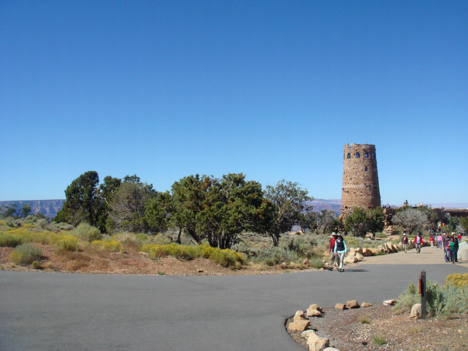 Indian Desert View Watchtower, south rim of Grand Canyon, Arizona