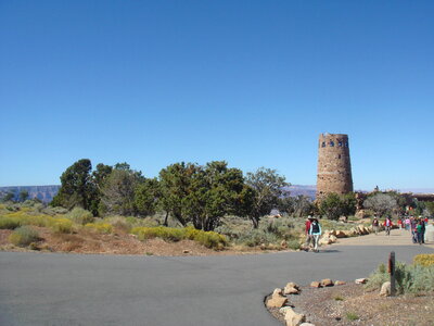 Indian Desert View Watchtower, south rim of Grand Canyon, Arizona