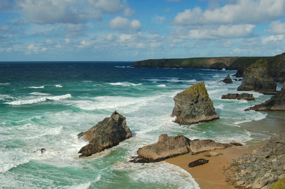 Porthcurno beach, Penwith, Cornwall photo