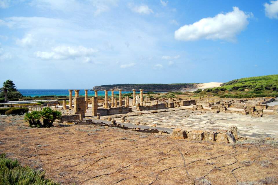 Ruins Roman of Baelo Claudia in Bolonia beach, Cadiz