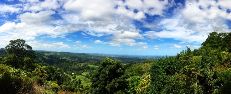 Glasshouse Mountains Scenic View, QLD Australia photo