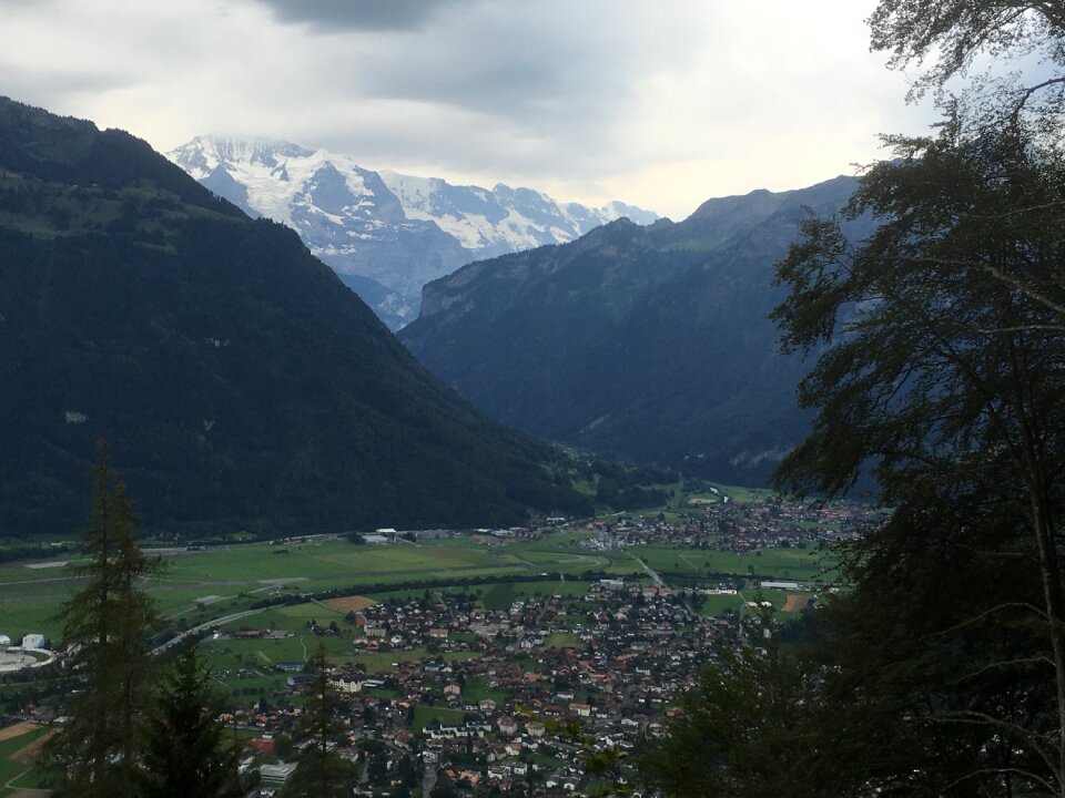 Switzerland, Interlaken, Thunersee. Harder Kulm