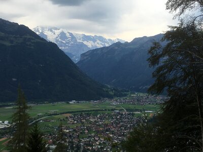 Switzerland, Interlaken, Thunersee. Harder Kulm photo