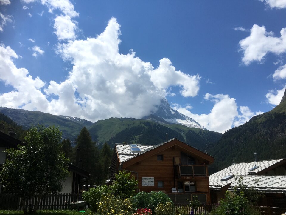 Zermatt, Switzerland, the famous ski resort town in the Swiss Alp