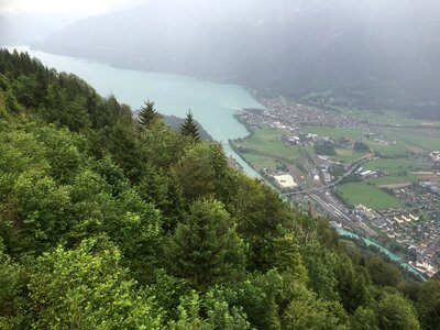 Switzerland, Interlaken, Thunersee. Harder Kulm