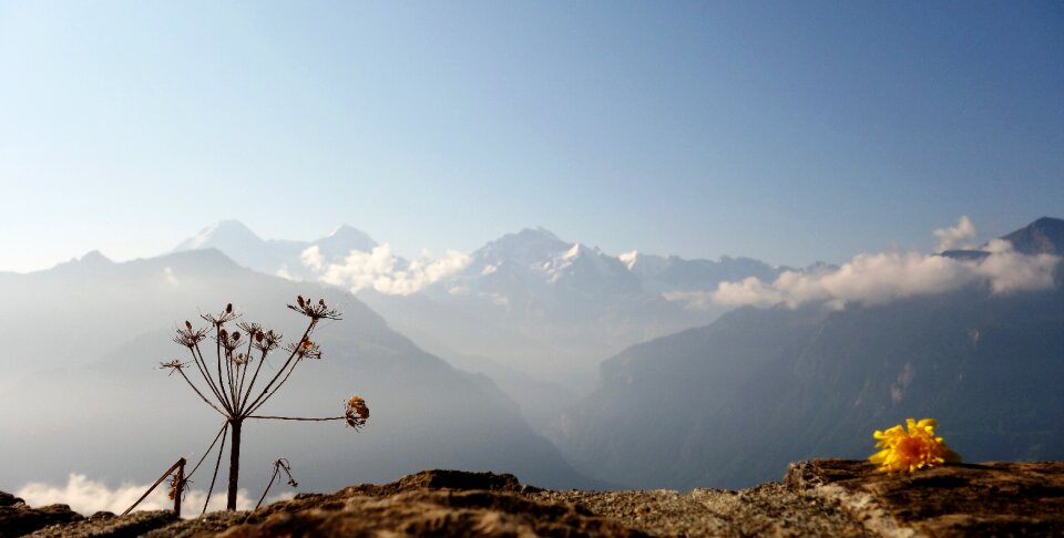 viewpoint at Harder Kulm in Interlaken, Bern, Switzerland