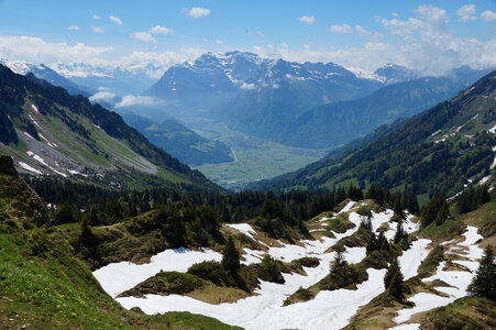 Glaernisch high mountain in Glarus