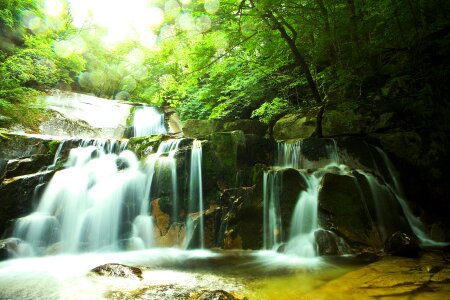 Waterfall, South Korea photo