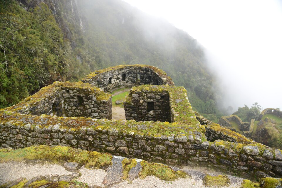 Ancient ruins of Winay Wayna on the Inca Trail, Peru