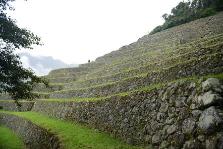 Ancient ruins of Winay Wayna on the Inca Trail, Peru photo