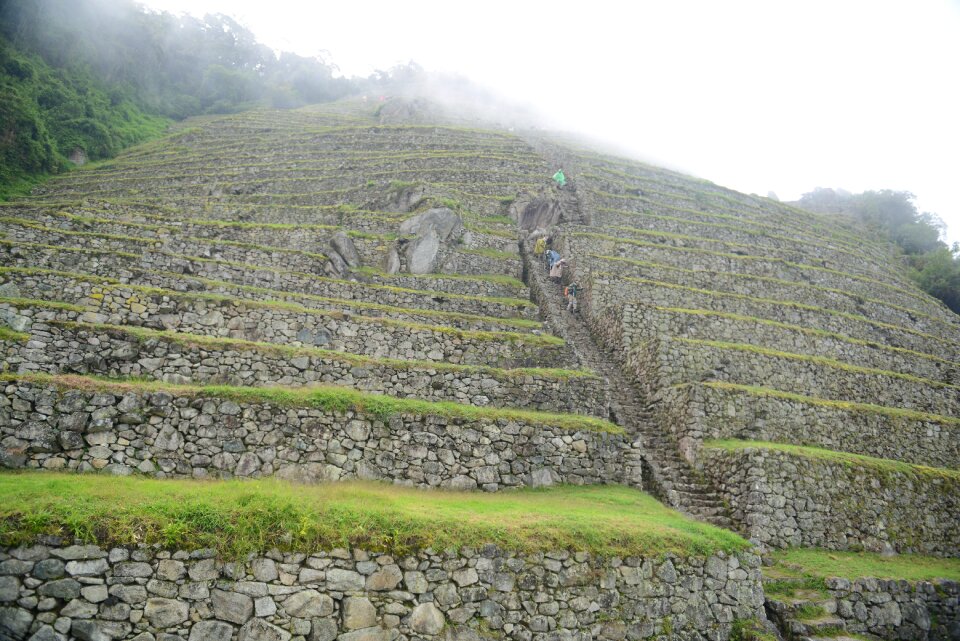 Ancient ruins of Winay Wayna on the Inca Trail, Peru