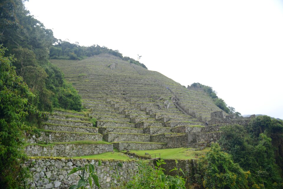 Ancient ruins of Winay Wayna on the Inca Trail, Peru